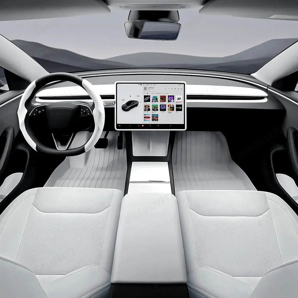 White Interior Upgrade Kit For Tesla Model 3 Highland 2024+ 1