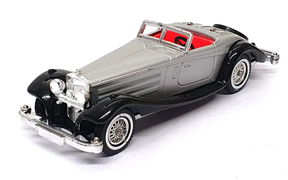 Matchbox 12Cm Long Diecast Y-20 - 1937 Mercedes Benz 540K - Silver/Black 1