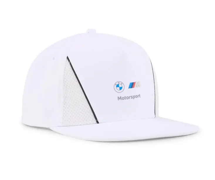 Puma Bmw M Motorsport Flat Brim Hat White 1