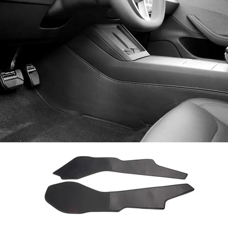 Model 3 Highland 2024+ Center Console Side Anti-Kick Mats Dust Resistant Protector Cover For Tesla 1