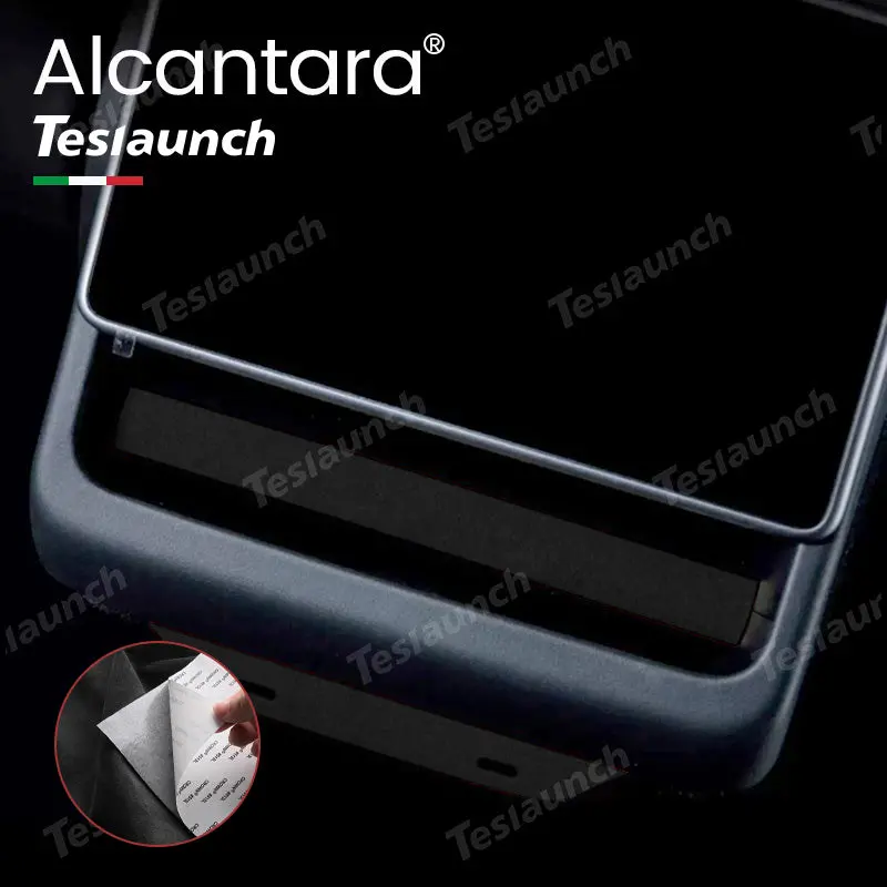 Alcantara Rear Air Vent Cover Sticker 2 Pcs For 2024+ Model 3 Highland 1