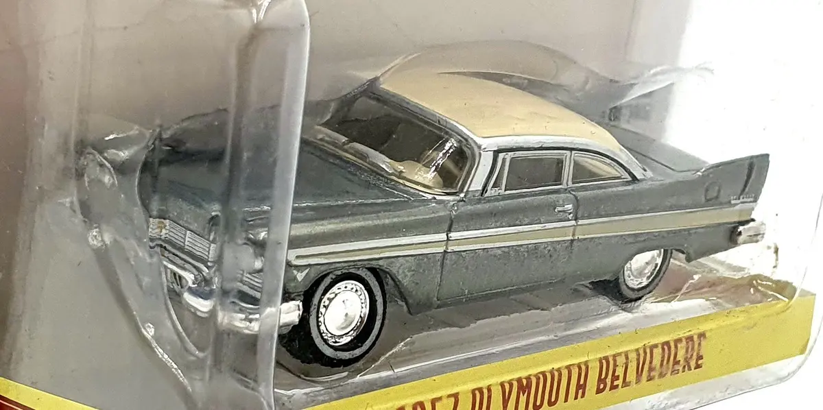 Greenlight 1/64 Scale 68060-A - 1957 Plymouth Belvedere - Silver 1