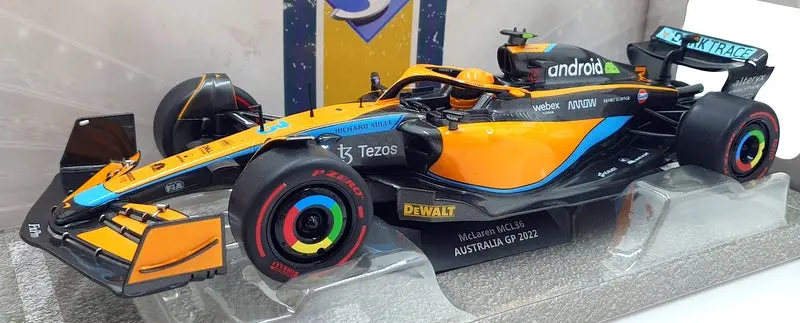 Solido 1/18 Scale Diecast S1809101 F1 Mclaren Mcl36 Australia 2022 Ricciardo 1