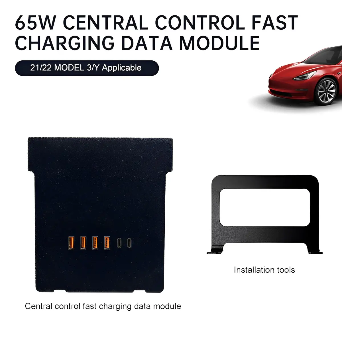 Central Control Usb Data Recovery Module Hub For 2021-2023 Tesla Model 3/Y 1