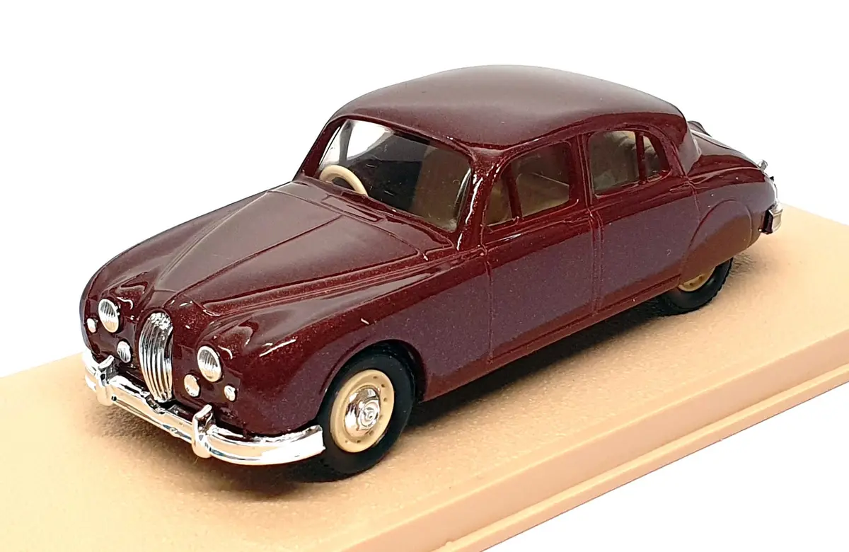 Eligor 1/43 Scale Diecast 1127 - 1960 Jaguar Mk1 Berline - Maroon 1