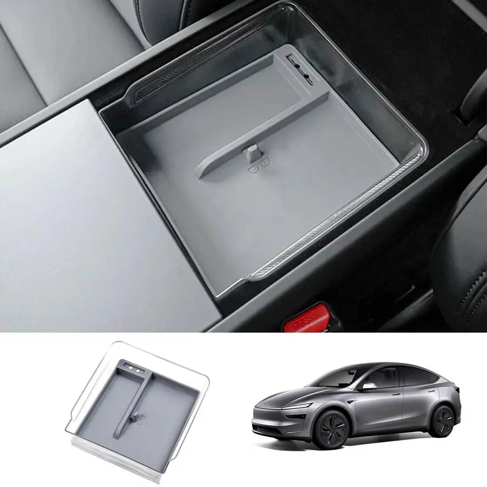Center Console Storage Box Organizer For Tesla Model Y Juniper 2025+ 1