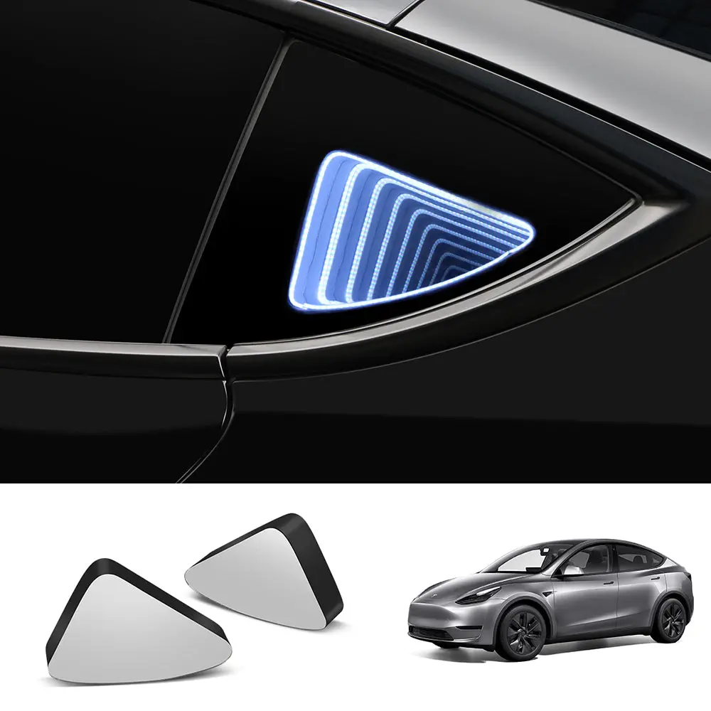Triangle Window Ambient Light For Tesla Model Y (2021-2023) 1