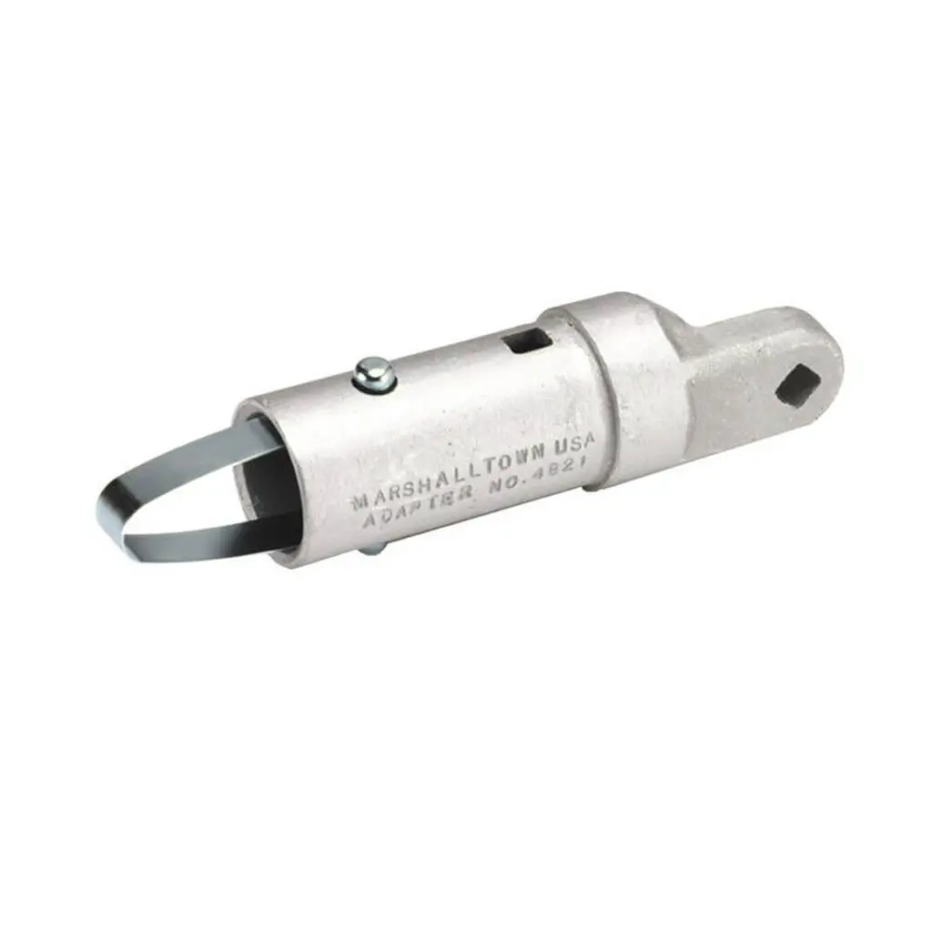 Marshalltown 14821 1-3/8 In. And 1-3/4 In. Aluminum Push Button Bull Float Post Handle Adapter 1