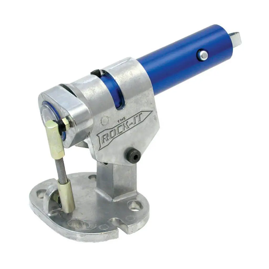 Marshalltown 14251 Rock-It 1-3/8 In. And 1-3/4 In. Handle Qlt Aluminum Push Button Adjustable Bull Float Bracket Adapter 1