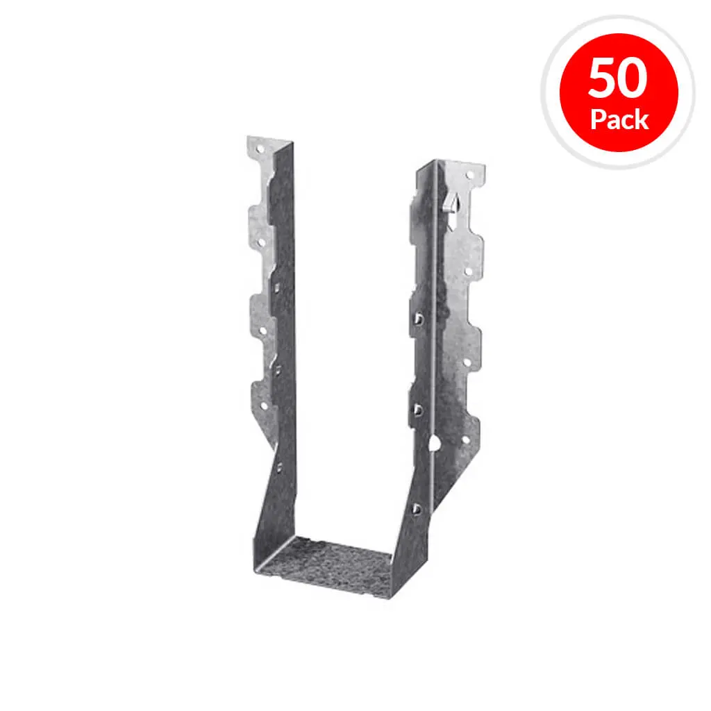 Simpson Strong-Tie Lu210-2L Double 2 In. X 10 In. 18-Gauge G90 Galvanized Double-Shear Face-Mount Joist Hanger(50-Pack) 1