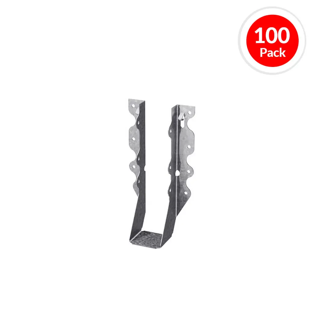 Simpson Strong-Tie Lu28 Single 2 In. X 8 In. 20-Gauge G90 Galvanized Standard Face-Mount Joist Hanger (100-Pack) 1