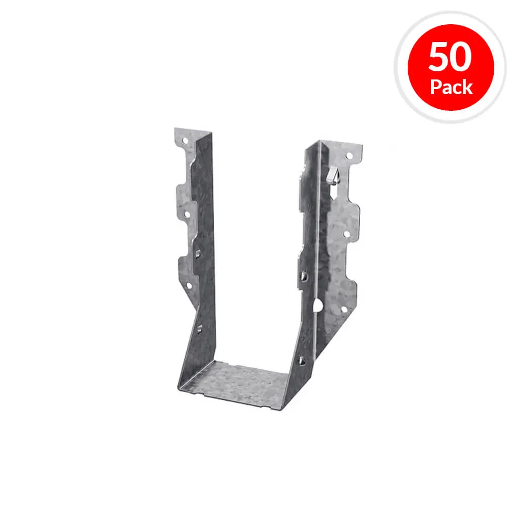 Simpson Strong-Tie Lu28-2L Double 2 In. X 8 In. 20-Gauge G90 Galvanized Double-Shear Face-Mount Joist Hanger (50-Pack) 1