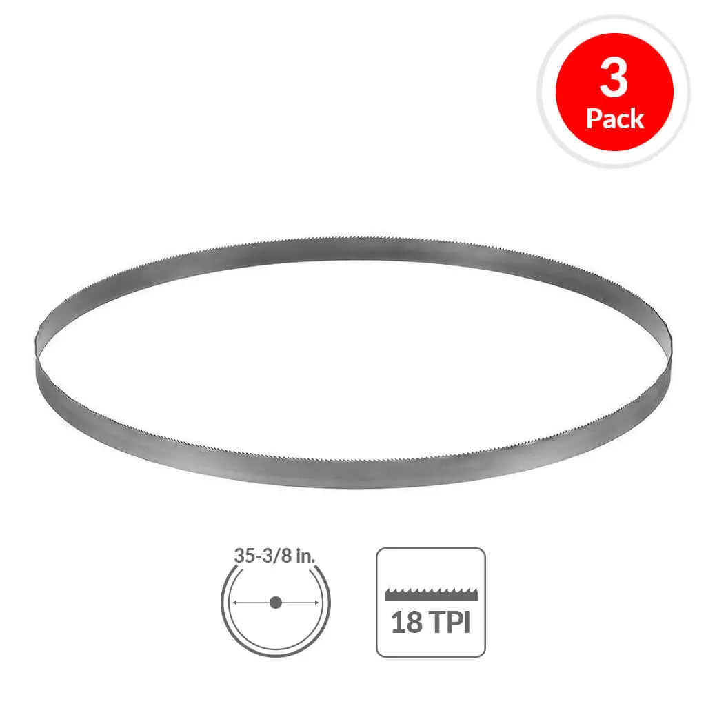 Milwaukee 48-39-0529 35-3/8 In. 18 Tpi Medium Metal Band Saw Blade (3-Pack) 1