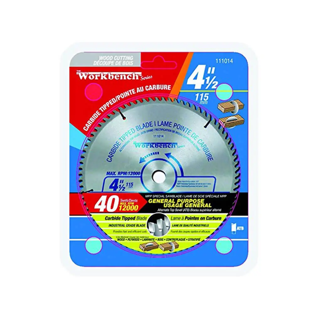 Tooltech 111014 4-1/2 In. X 40 Tooth Ripping And Framing Carbide Saw Blade 1