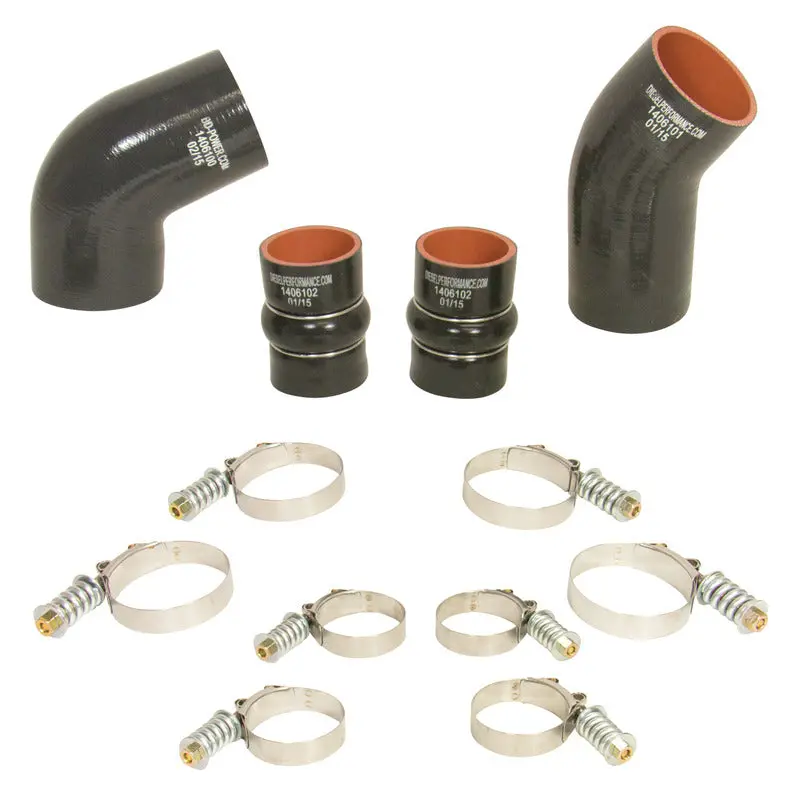 Intercooler Hose And Clamp Kit 2004.5-2005 Chevy Lly Duramax 6.6L Silverado/Sierra 2500/3500 Bd Diesel 1
