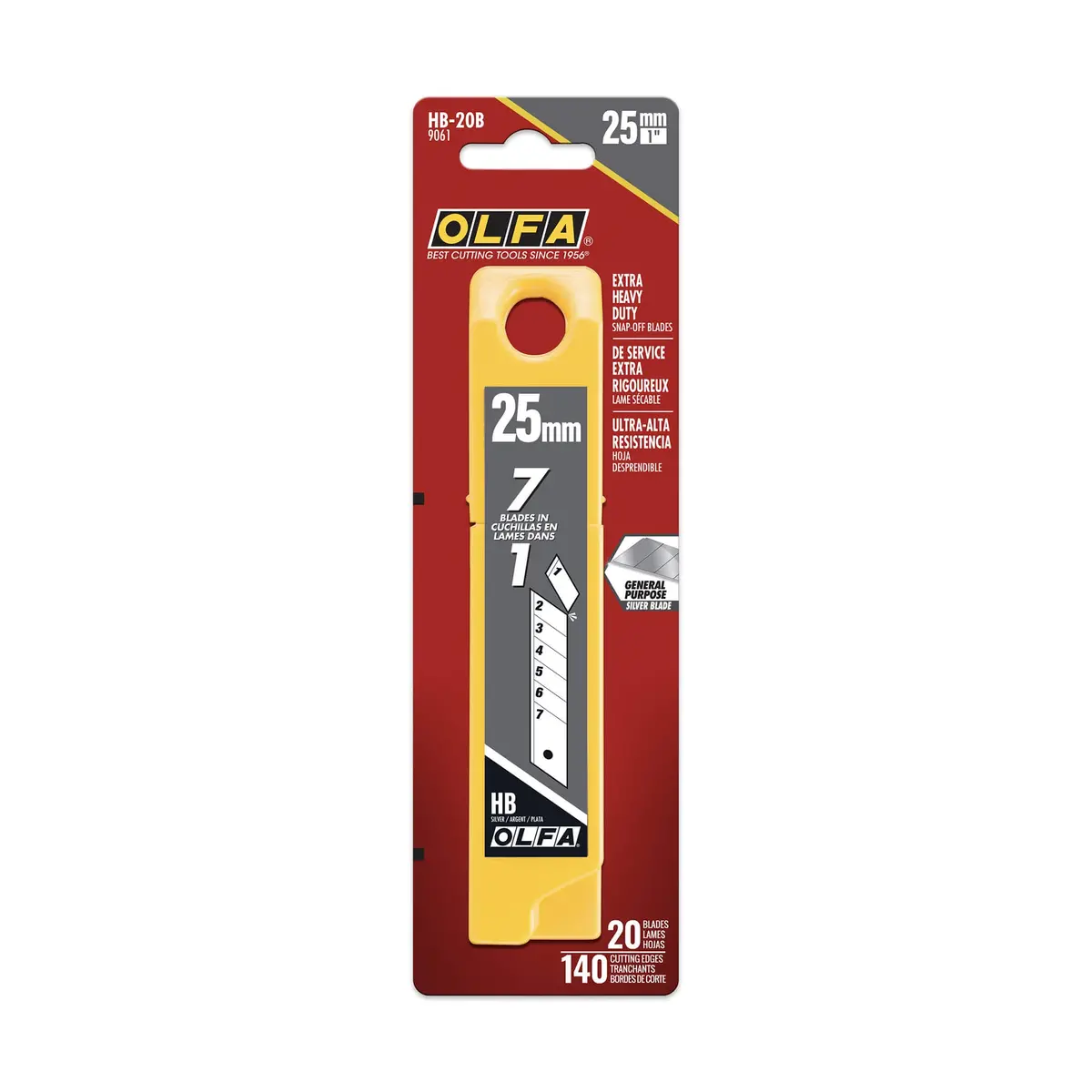 Olfa Snap Off Knife Blades 25Mm 20 Pack 1