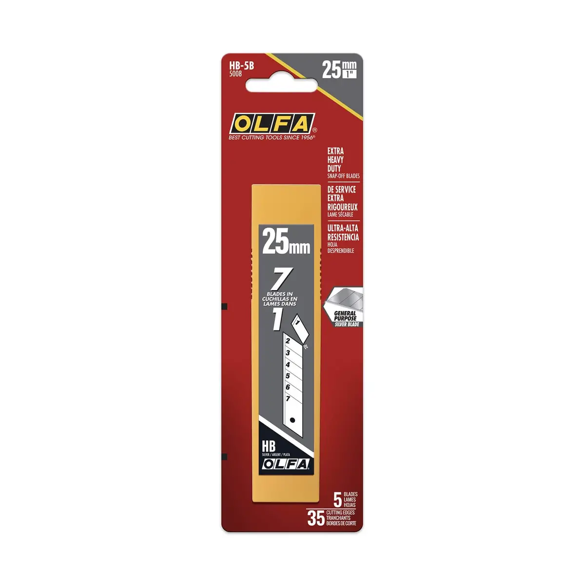 Olfa Snap Off Knife Blades 25Mm 5 Pack 1