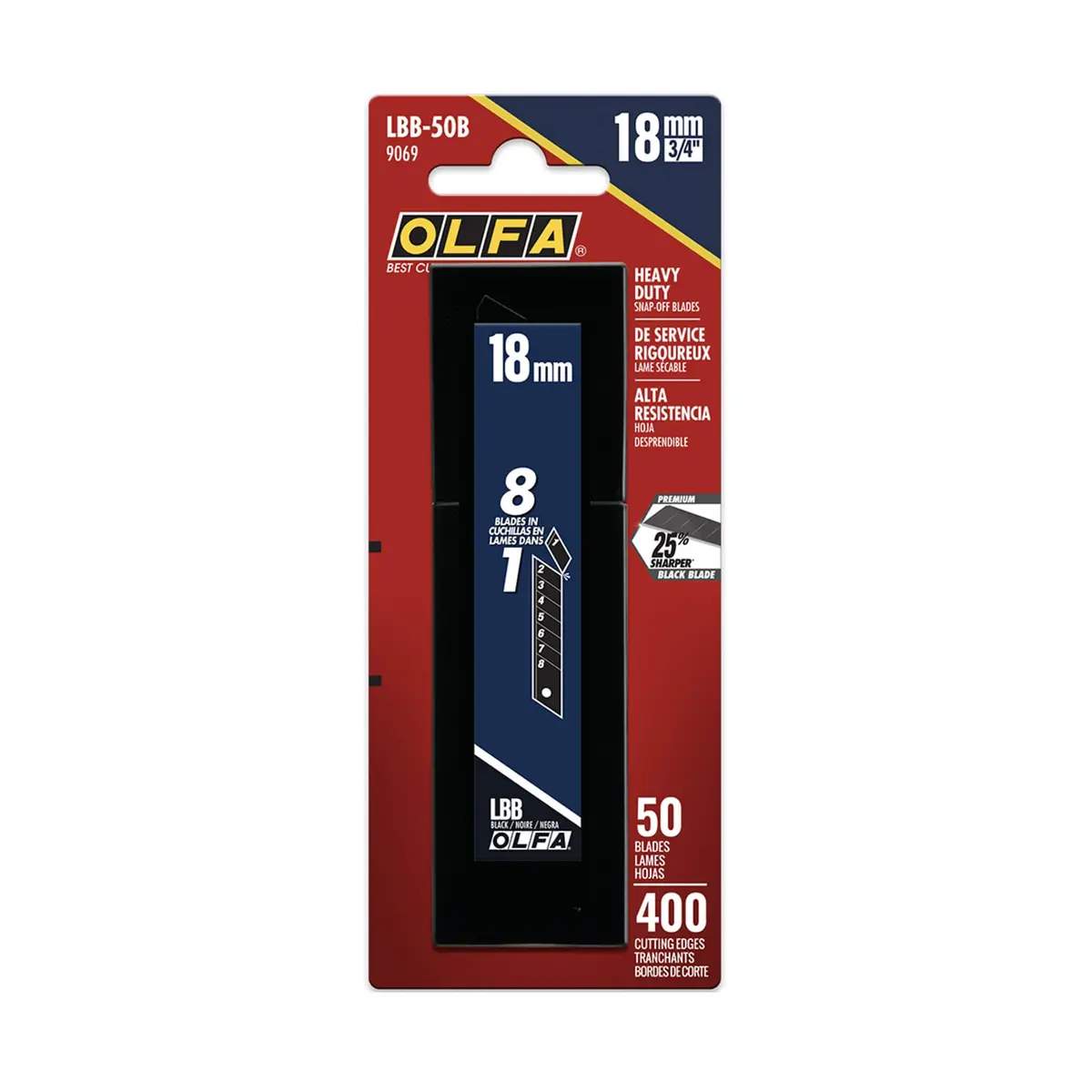 Olfa Heavy-Duty Snap Off Knife Blades 18Mm 50 Pack 1