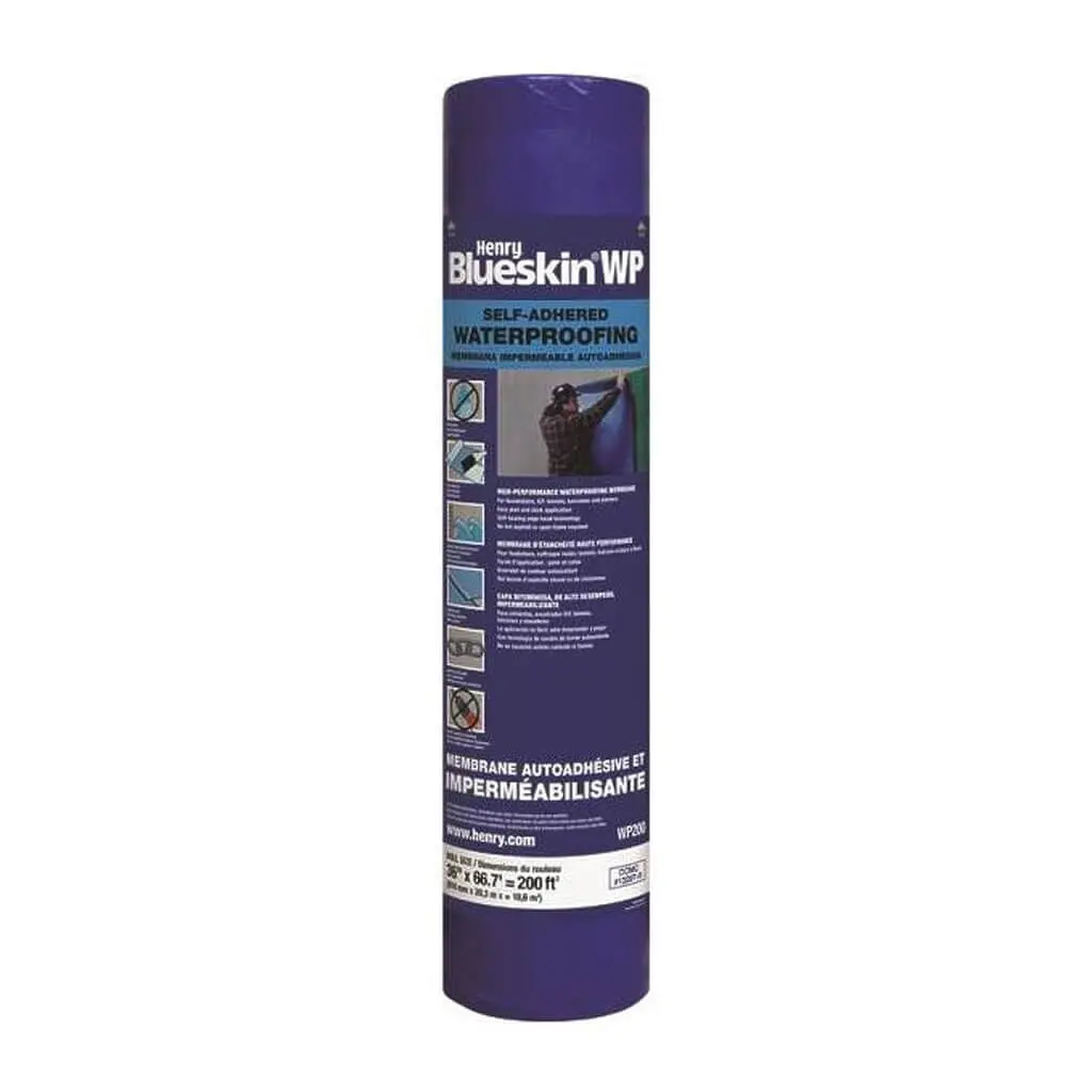 Henry Bakor Bhwp200937 36 In. X 66.7 Ft. Blueskin Wp200 Self-Adhered Foundation Waterproof Membrane 1
