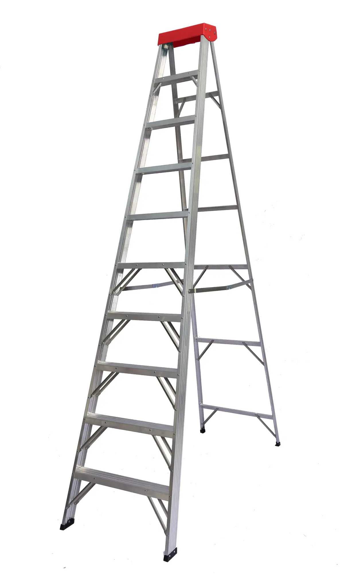 Duradrive 10Feet Aluminium Step Ladder, 225Lbs Grade 2 1