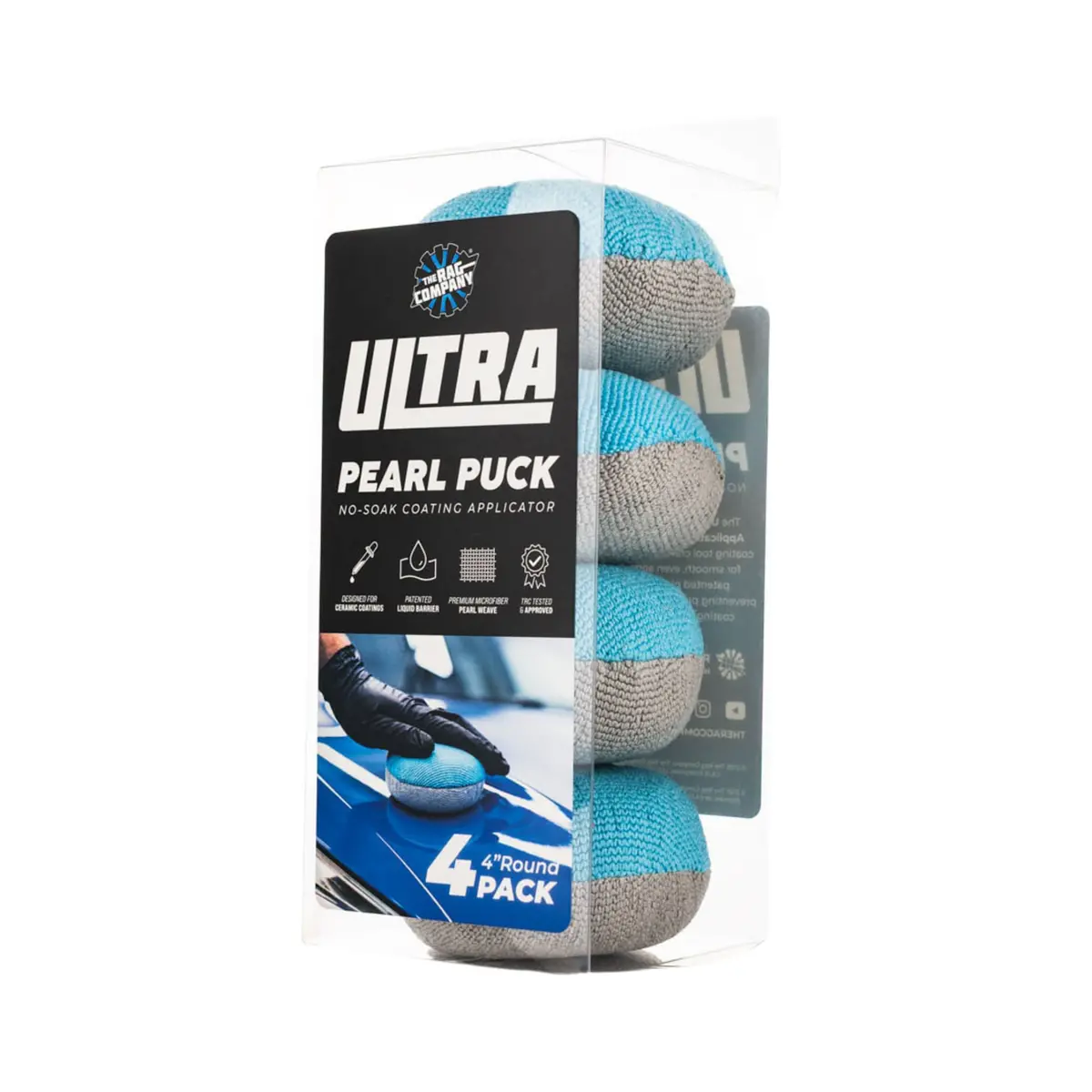No Soak Ultra Pearl Puck Applicator - 4 Pack 1