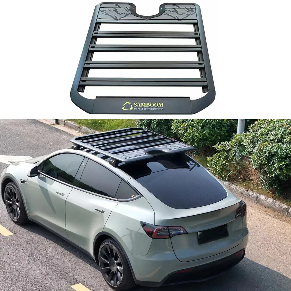 Roof Rack Cargo Platform Rooftop Cargo System For Tesla Model Y 2021+ 1