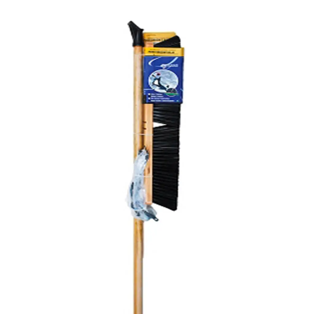 Tooltech 123213 24 In. Hardwood Concrete Push Broom With Steel Brace And Handle 1