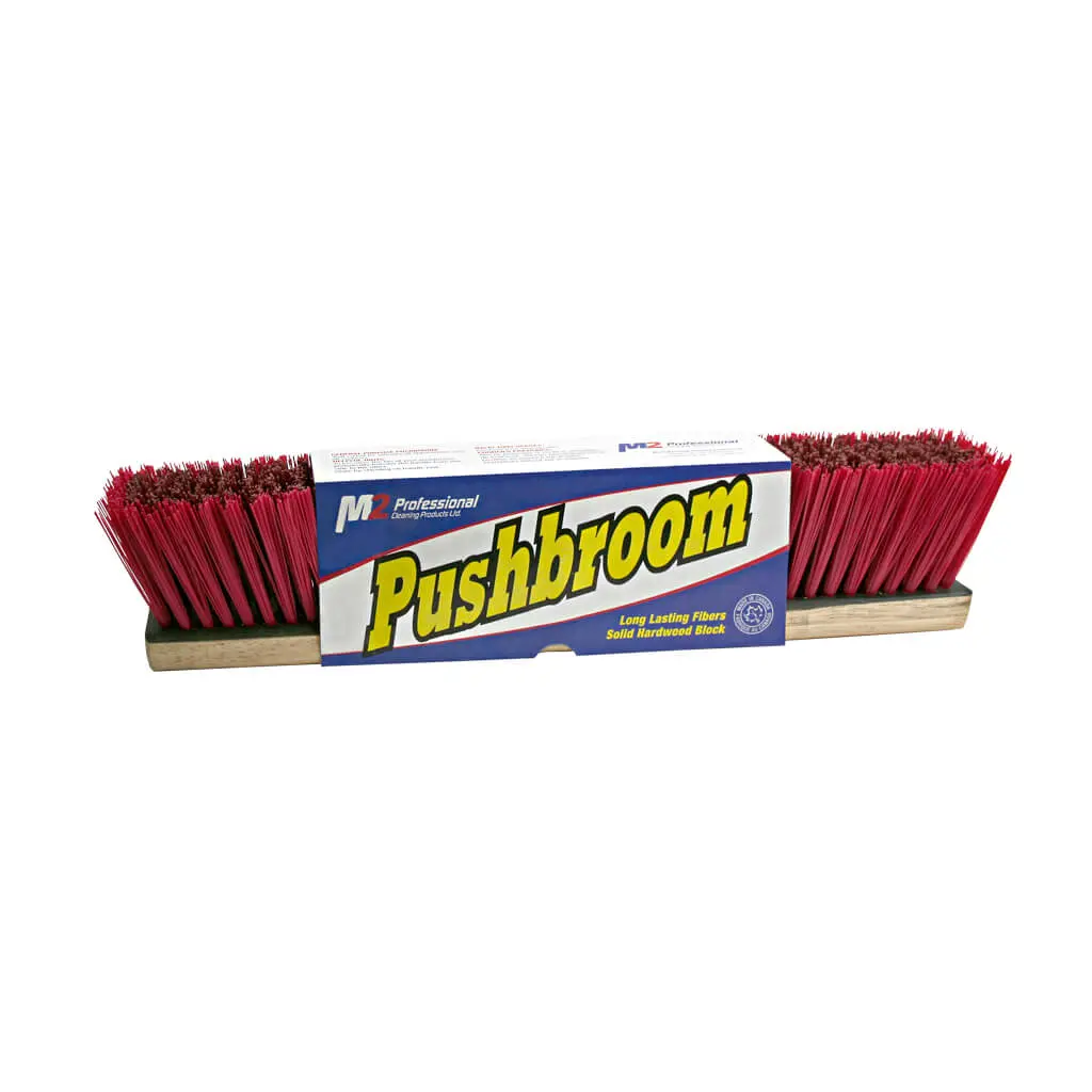 M2 Pb-G18 18 In. Stiff Bristol Garage Concrete Floor Push Broom Head 1