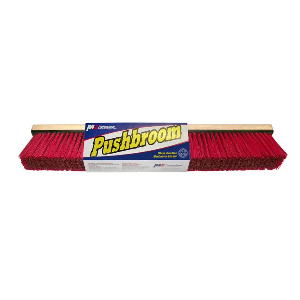 M2 Pb-G24 24 In. Stiff Bristol Garage Concrete Floor Push Broom Head 1