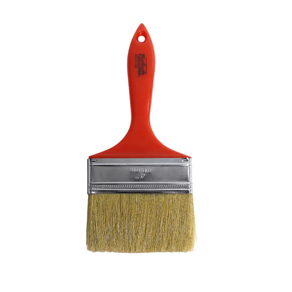 Bennett B100 4 In. Red Handle General Purpose Polyester Bristle Paint Brush 1
