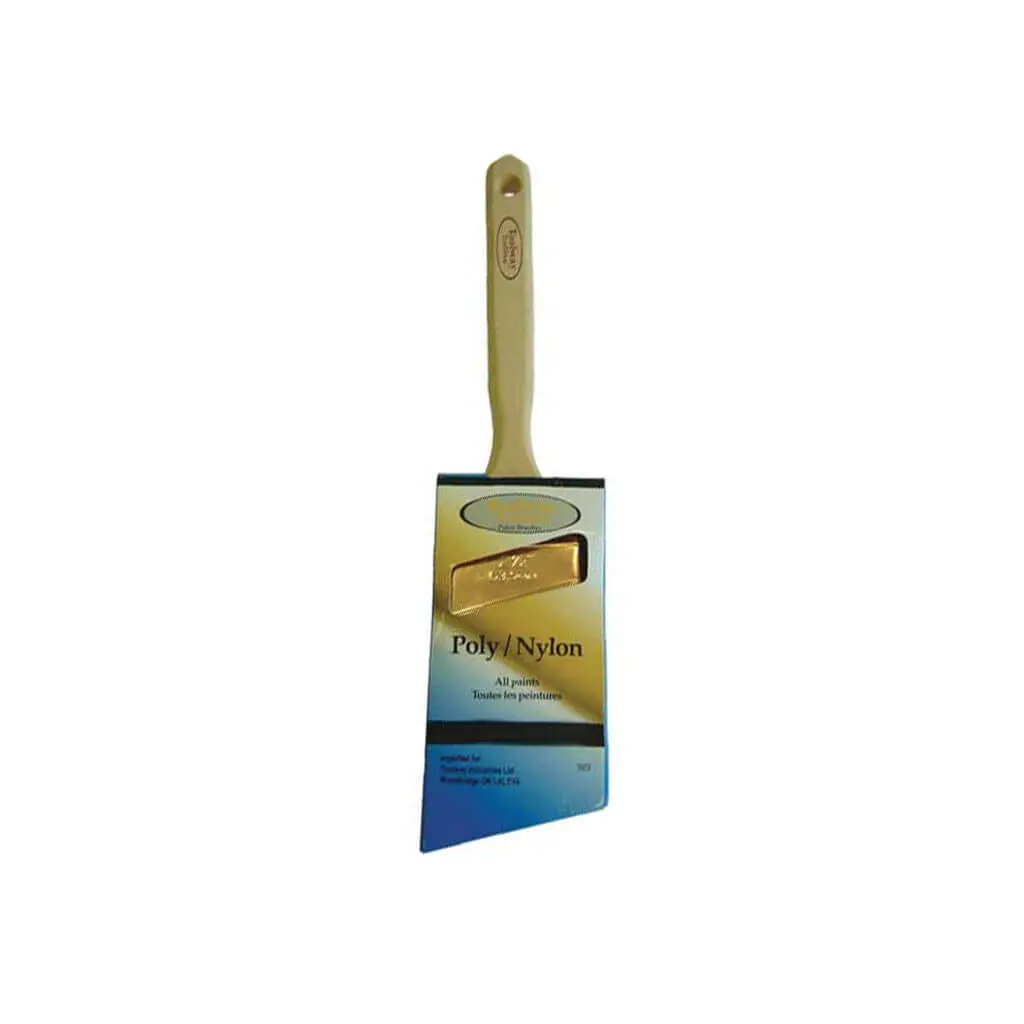 Toolway 2 In. Wood Handle Nylon/Polyester Fibre Angle Paint Brush 1