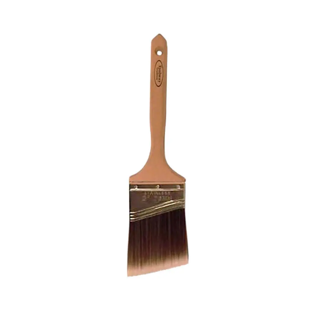 Toolway 3 In. Wood Handle Nylon/Polyester Fibre Angle Paint Brush 1