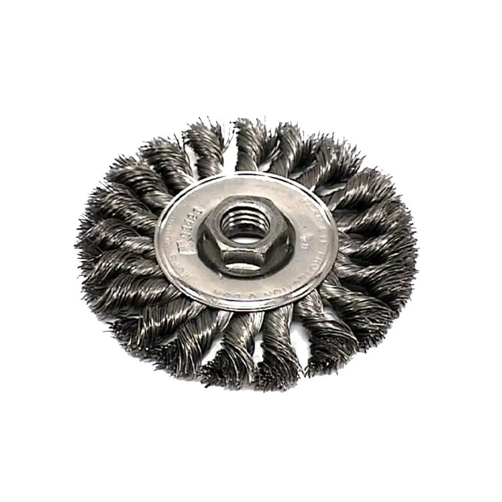 Sait 06426 4 In. X 0.014 In. X 5/8-11 In. Twisted Knot And Crimped Wire Wheel 1
