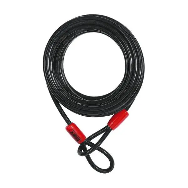 Abus 10/500 Cobra 3/8 In. X 16 Ft. Black Flexible Security Loop Steel Cable 1
