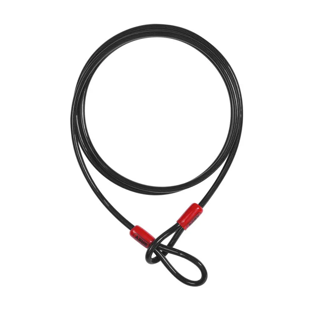 Abus 10/200 Cobra 3/8 In. X 6 Ft. Black Flexible Security Loop Steel Cable 1