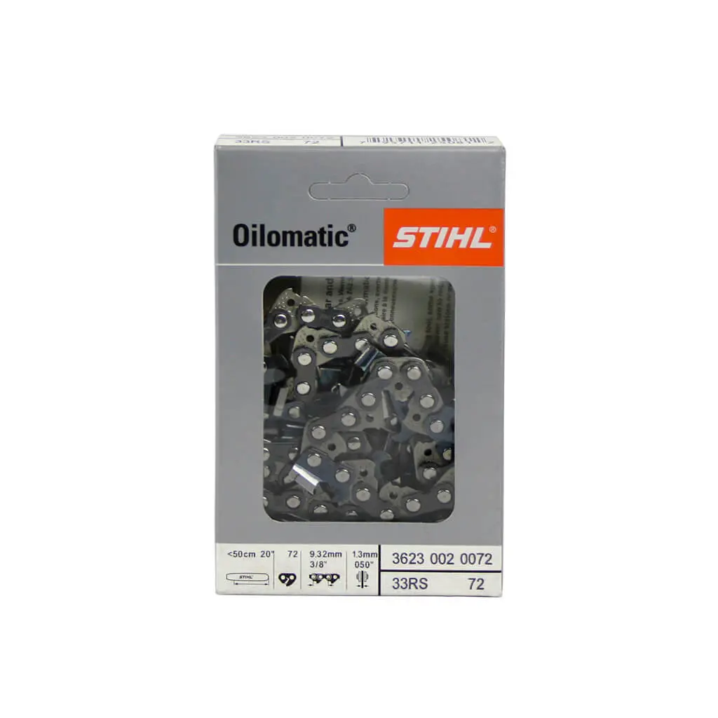 Stihl 3623 002 0072/33Rs72e 0.375 In. X 0.050-Gauge 72 Drive Links Chainsaw Chain 1
