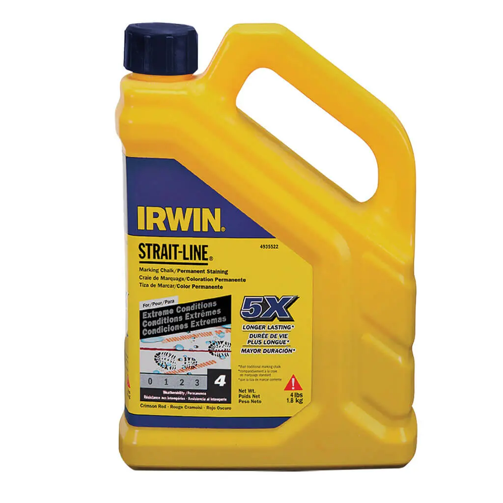 Irwin 4935524 Strait-Line 4 Lb. Blue Permanent Staining Marking Chalk 1