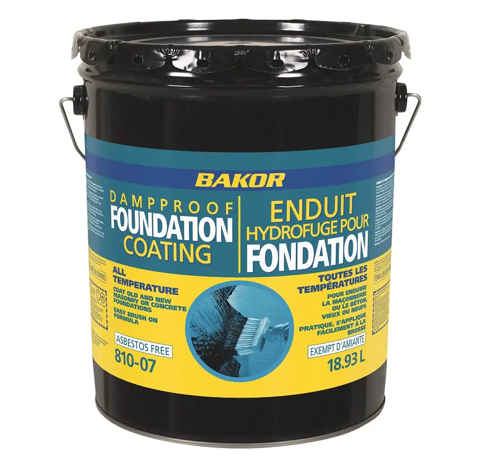 Henry Bakor 810-07 19-Litre Non-Fibred Asphalt Roof And Foundation Damp-Proofing Waterproof Membrane 1