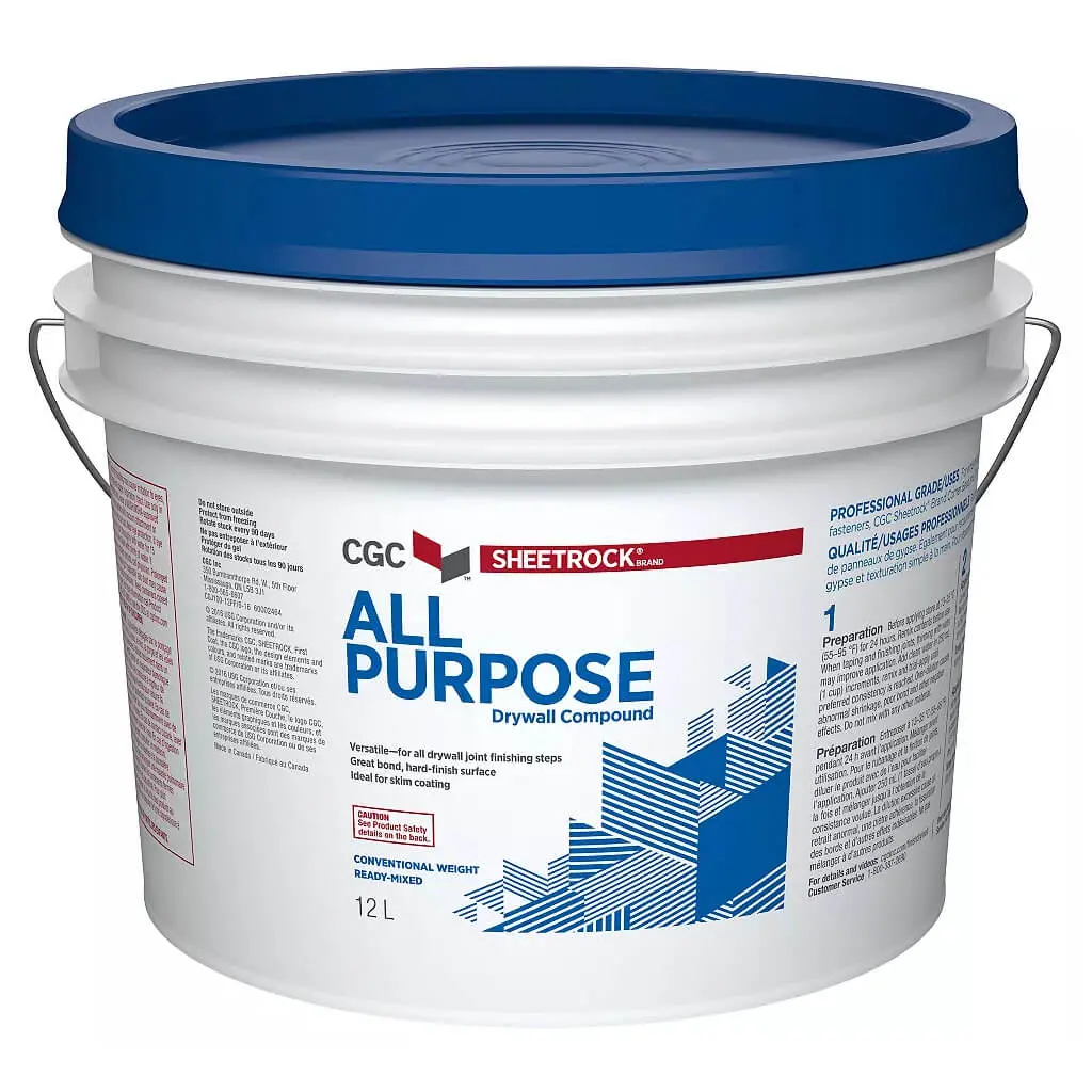 Cgc Sheetrock 12-Litre All Purpose Conventional Weight Ready-Mixed Drywall Compound 1
