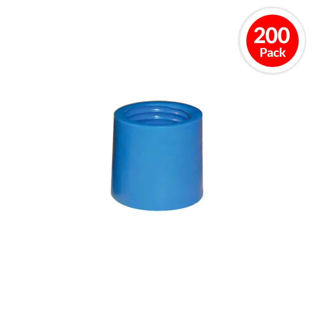 Duradrive Formacone 1 In. X 1 In. Blue Threaded Plastic Coil Set Back Cone (200-Pack) 1