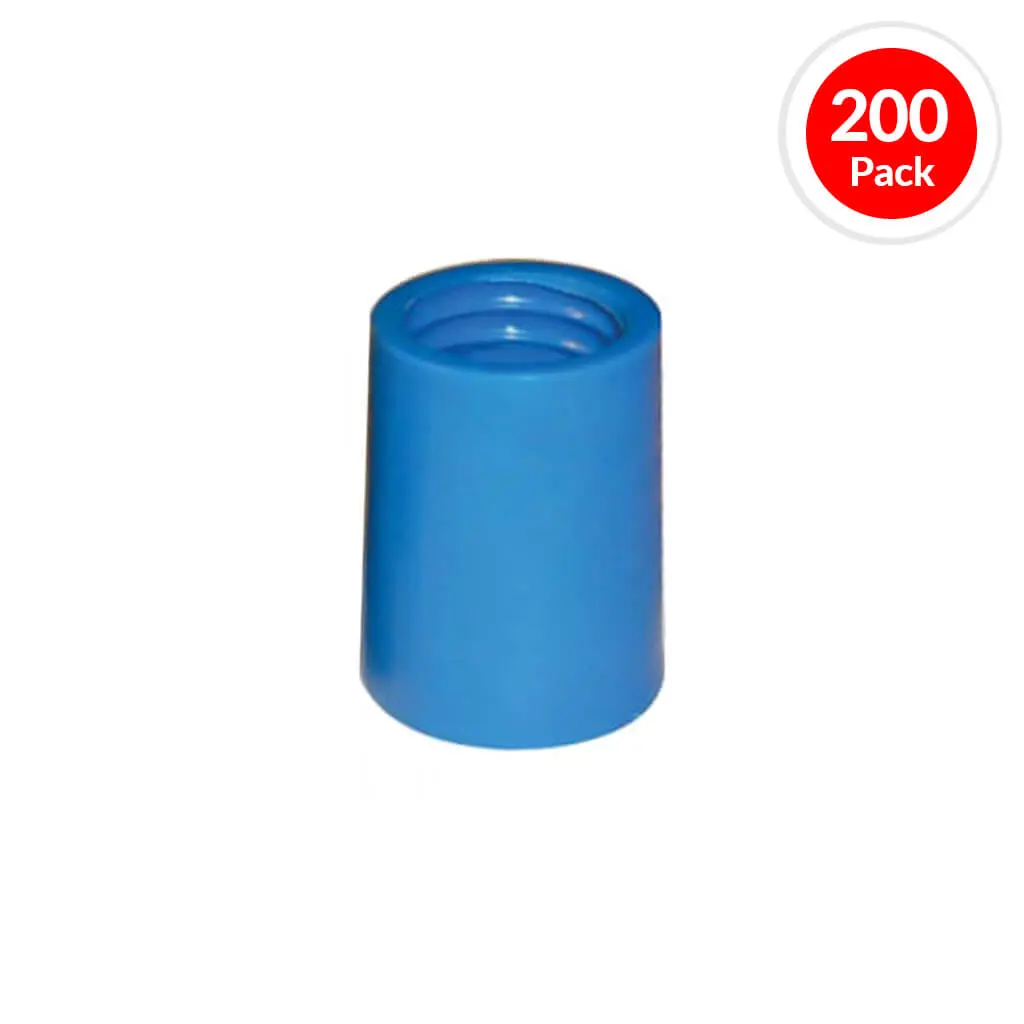Duradrive Formacone 2 In. X 1 In. Blue Threaded Plastic Coil Set Back Cone (200-Pack) 1