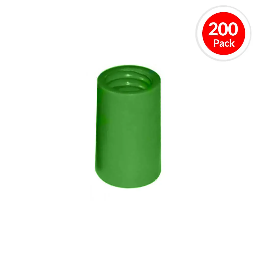 Duradrive Formacone 2 In. X 3/4 In. Green Threaded Plastic Coil Set Back Cone (200-Pack) 1