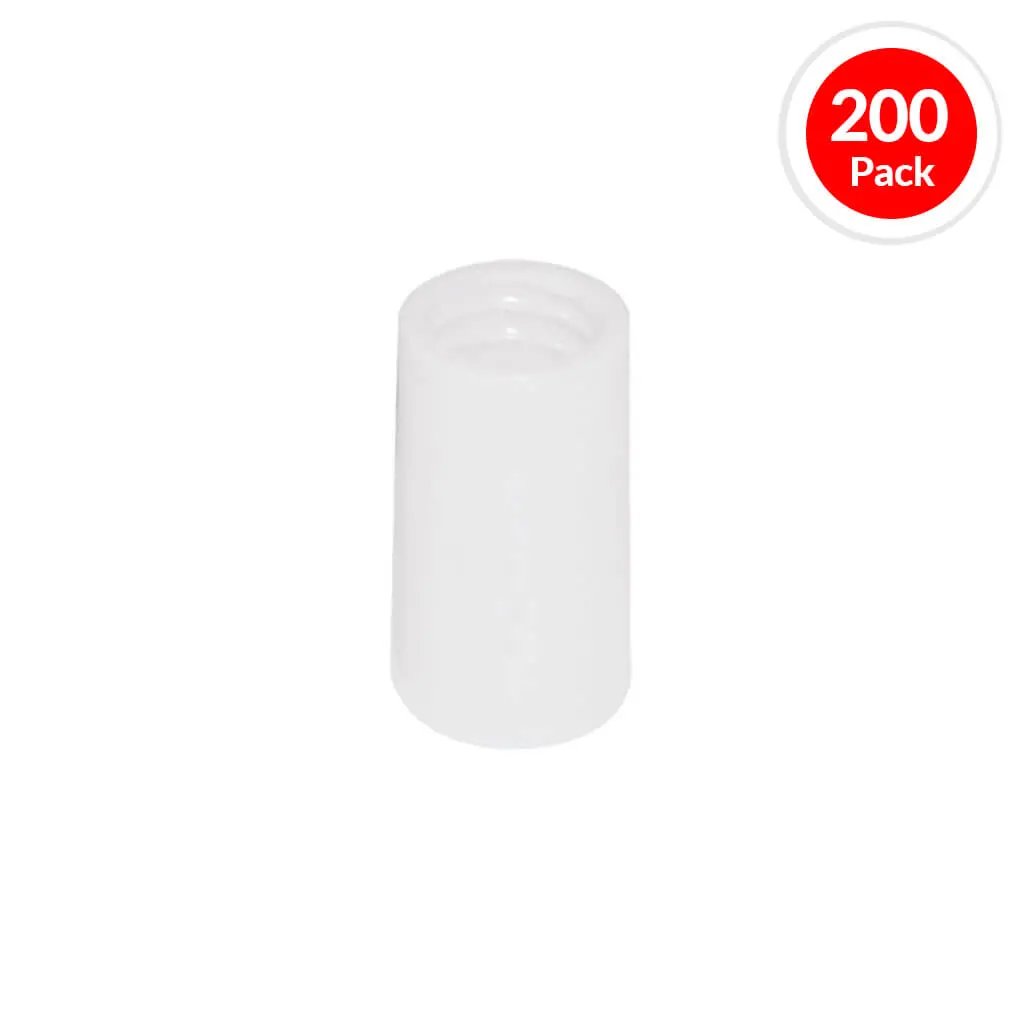 Duradrive Formacone 2 In. X 1/2 In. White Threaded Plastic Coil Set Back Cone (200-Pack) 1