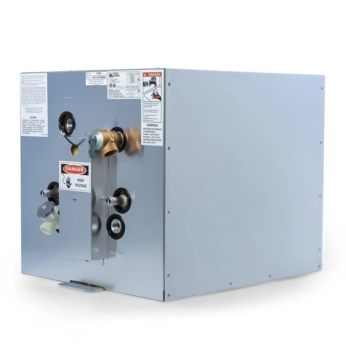 Kuuma 11 Gal Wh, 120V Front Heat Exch, Fr/Back Mount, Ul 1
