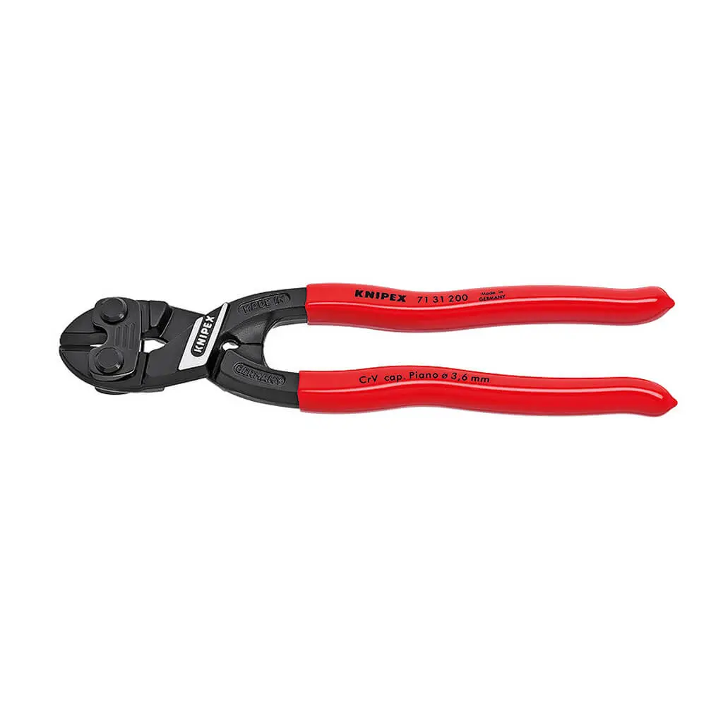 Knipex 71 31 200 Sba 8 In. Notched Blade Cobolt Compact High-Leverage Bolt Cutter Pliers 1