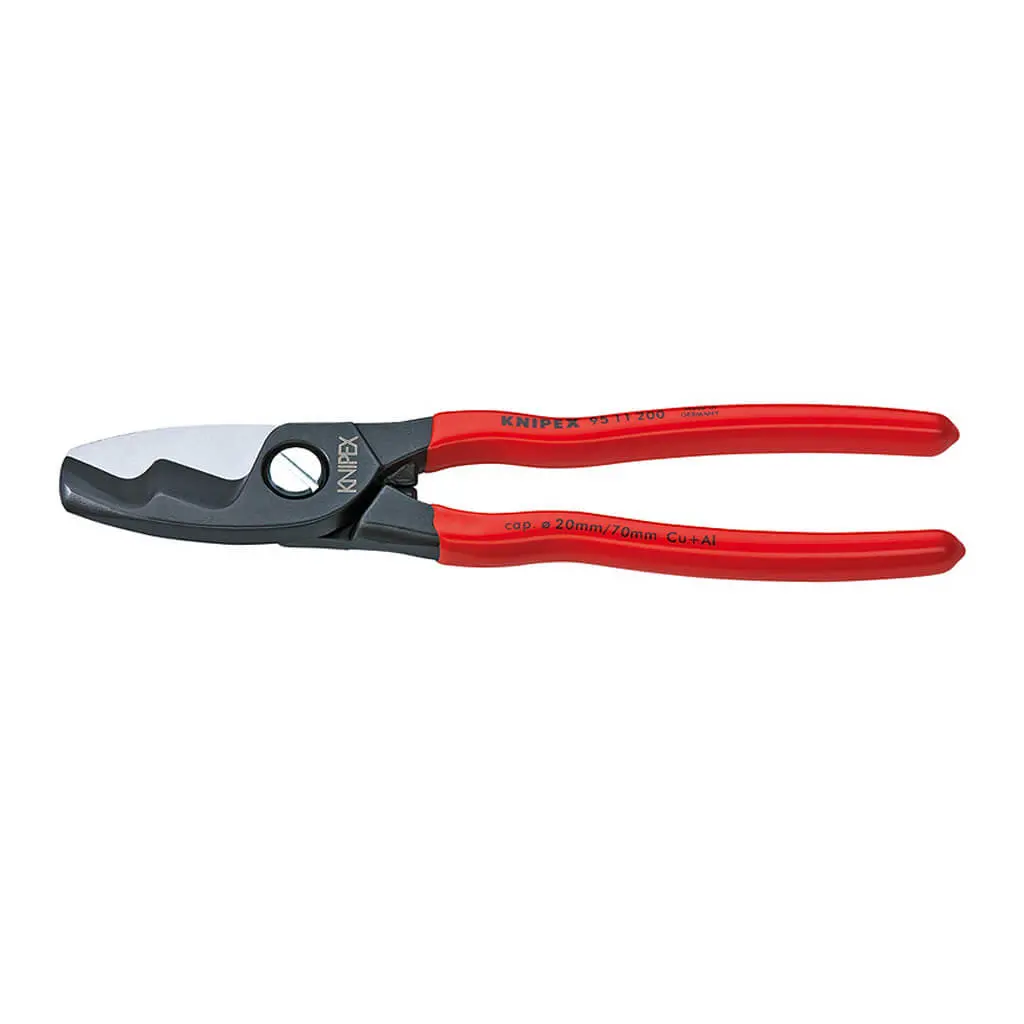 Knipex 95 11 200 Sba 8 In. Copper And Aluminum Twin Cutting Edge Cable Shears 1