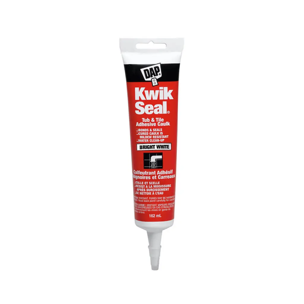 Dap 74853 162Ml Kwik Seal Bright White Tub And Tile Adhesive Caulk 1