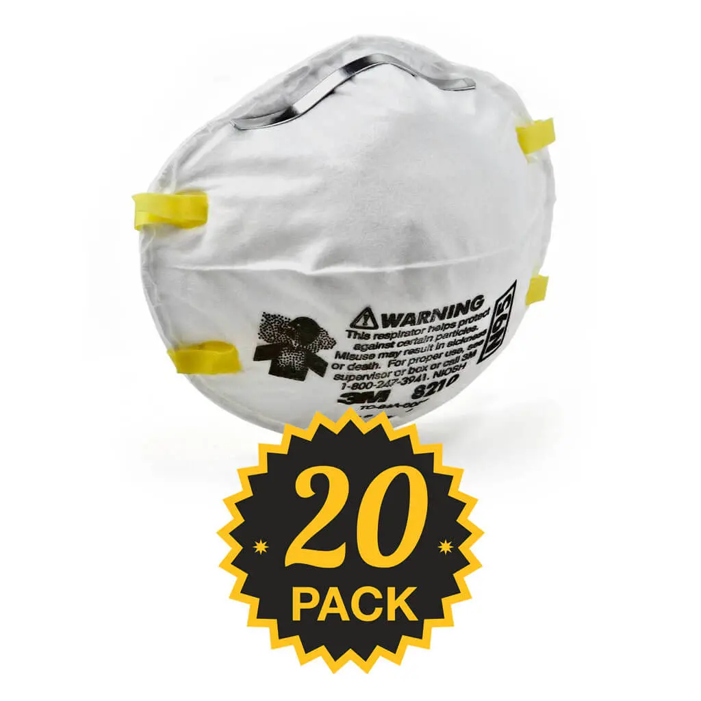 3M  8210 N95 Dust Masks 20Pk 1