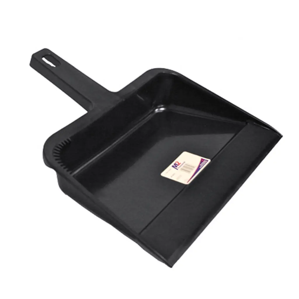 M2 Dp-H614 12 In. Black Plastic Dust Pan 1