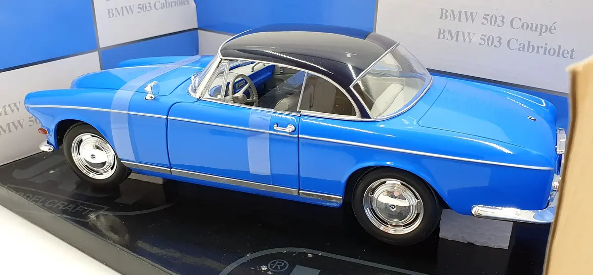 Jadi 1/18 Scale Diecast Jm-98041 - Bmw 503 Coupe 1956 - Blue 2